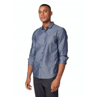 Синяя рубашка мужская Denim Tom Tailor 1013589-10915