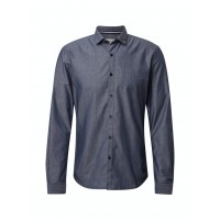 Синяя рубашка мужская Denim Tom Tailor 1013589-10915
