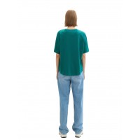 Зеленая футболка женская Denim Tom Tailor 1041448-30062