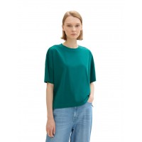 Зеленая футболка женская Denim Tom Tailor 1041448-30062